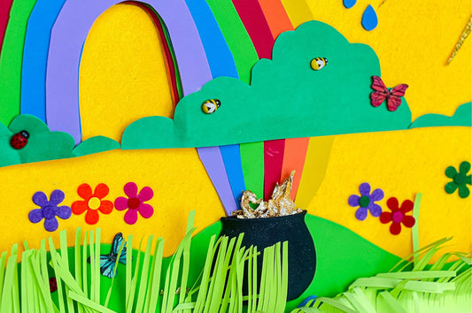 Bastelbox mit Goldflocken