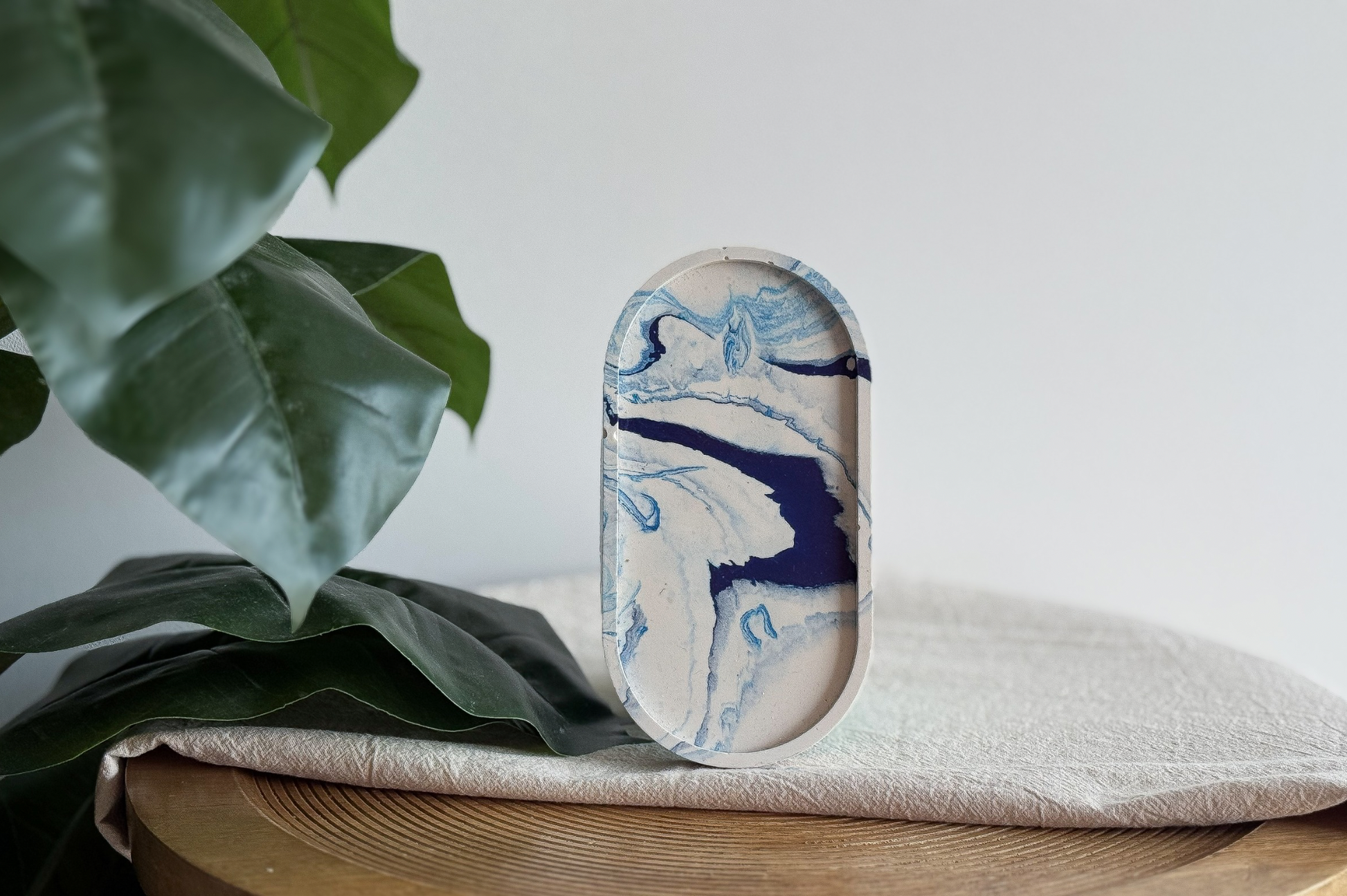 Bastelset Resin-Schälchen blau