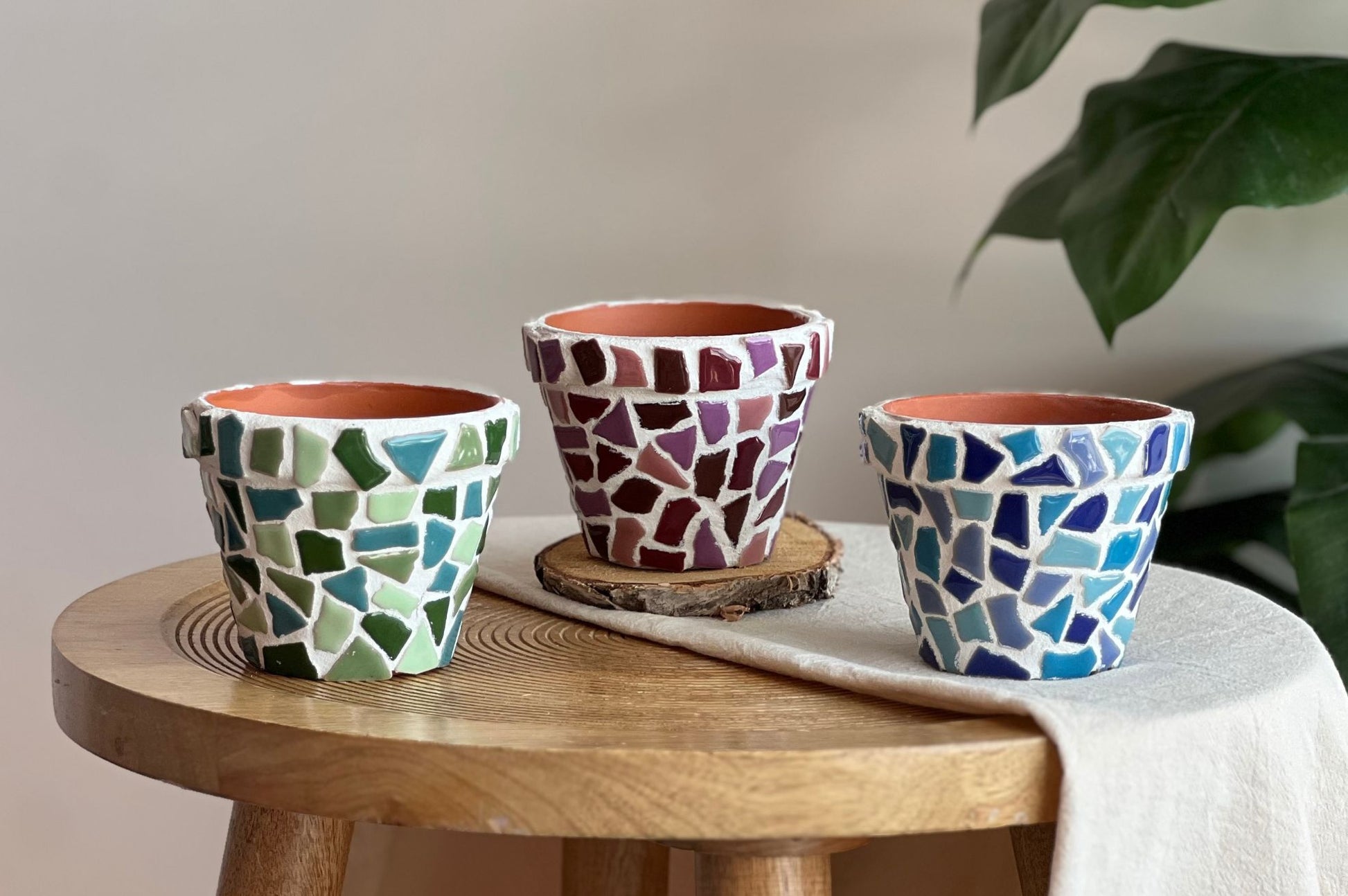 Mosaik Bastelset Blumentöpfe