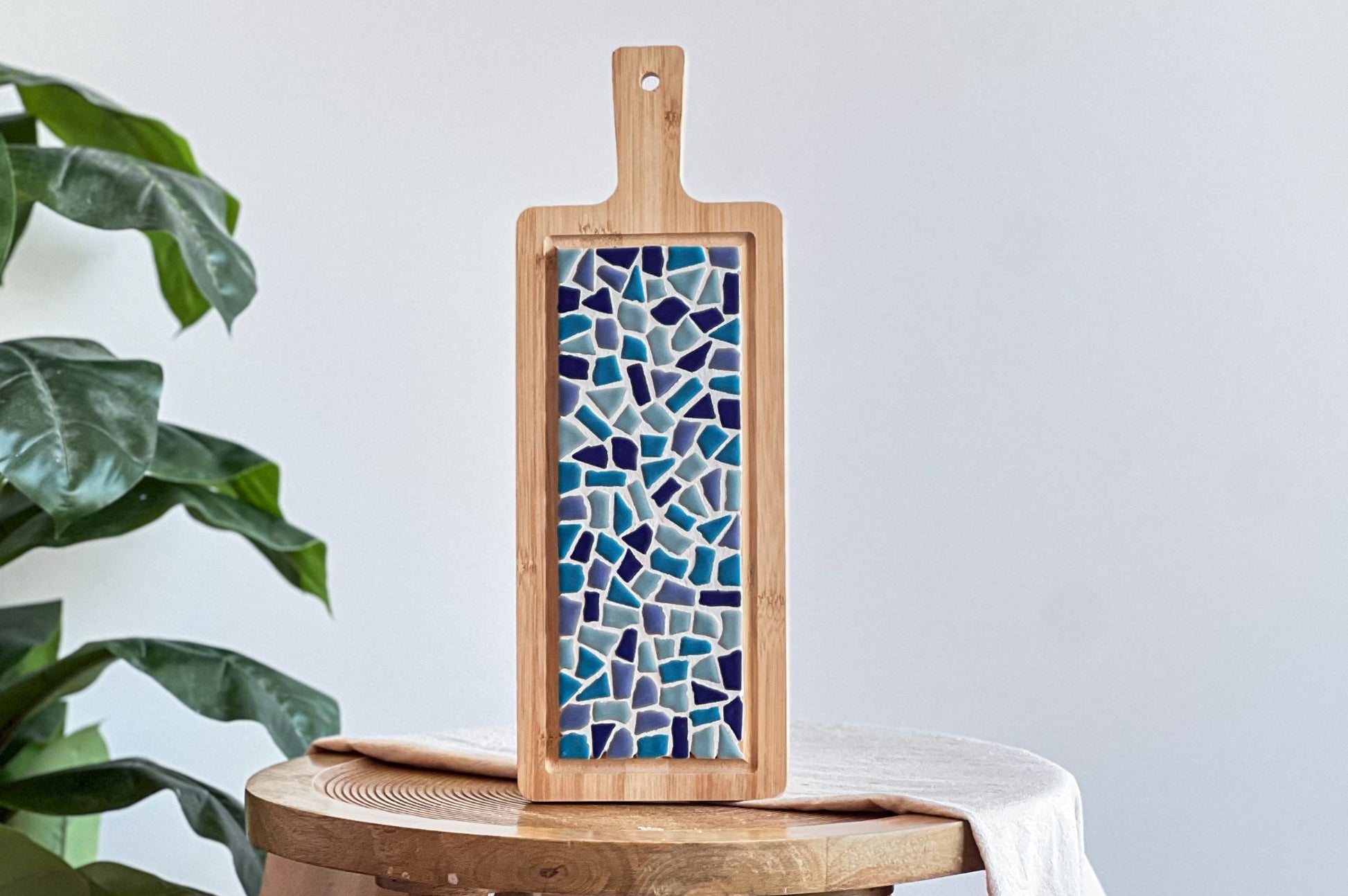 Mosaik Snackbrett Blau
