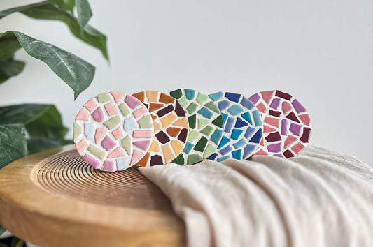 Mosaik Untersetzer in allen Farben