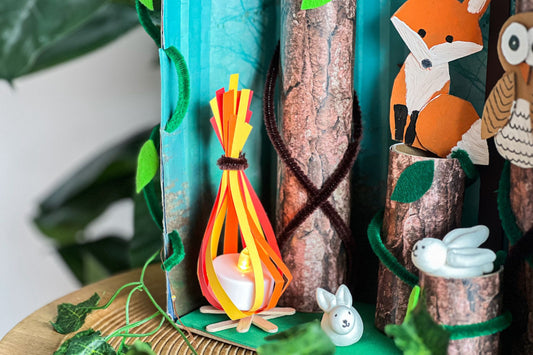 Eulen Bastelset aus Papier