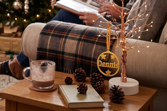 4 personalisierte Weihnachtskugeln mit Namen – nur 3 bezahlen!