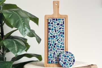 Kombiangebot Mosaik Bastelset Servierbrett & Untersetzer