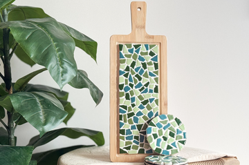 Kombiangebot Mosaik Bastelset Servierbrett & Untersetzer
