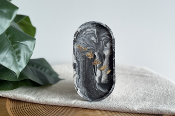 Bastelset Resin-Schälchen Schwarz