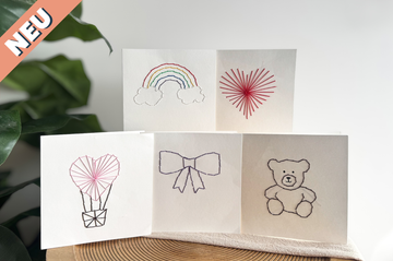 Bastelset Stickkarten – Geburt