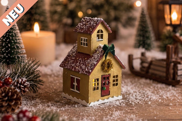 DIY Bastelset Holz-Weihnachtshaus - Modell 2
