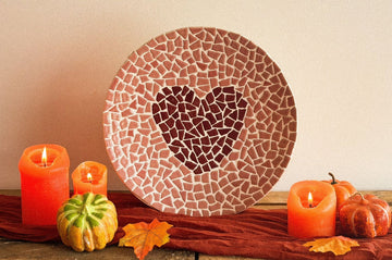 Bastelset Mosaikschale mit Herz