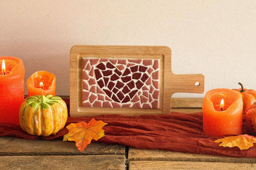 Bastelset Mosaik-Servierbrett Mini mit Herz