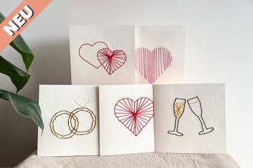 Bastelset Stickkarten – Hochzeit