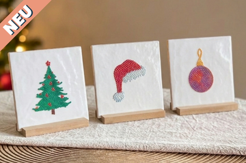 DIY Bedazzling Kit Weihnachten – 3 Keramikfliesen