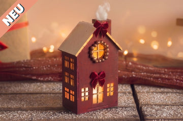 DIY Bastelset Holz-Weihnachtshaus Modell 4