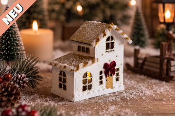 DIY Bastelset Holz-Weihnachtshaus - Modell 1