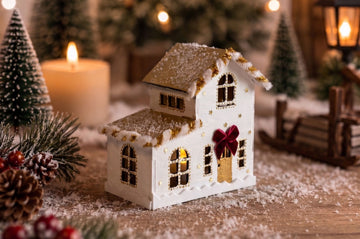 DIY Bastelset Holz-Weihnachtshaus - Modell 1