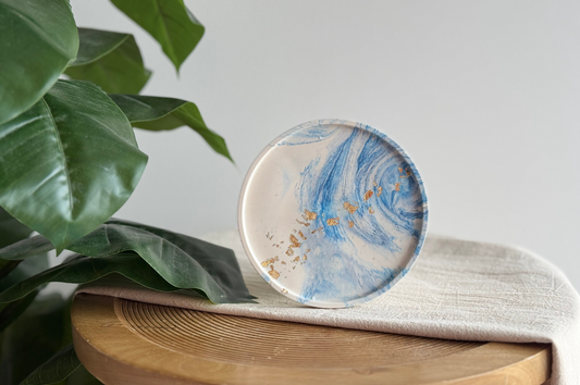 Bastelset Gießharz Tablett Blau