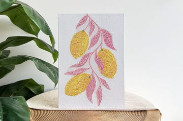 DIY Bedazzling Kit Zitronen – Leinwandbild