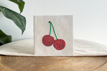 DIY Bedazzling Kit Kirschen – Keramikfliese