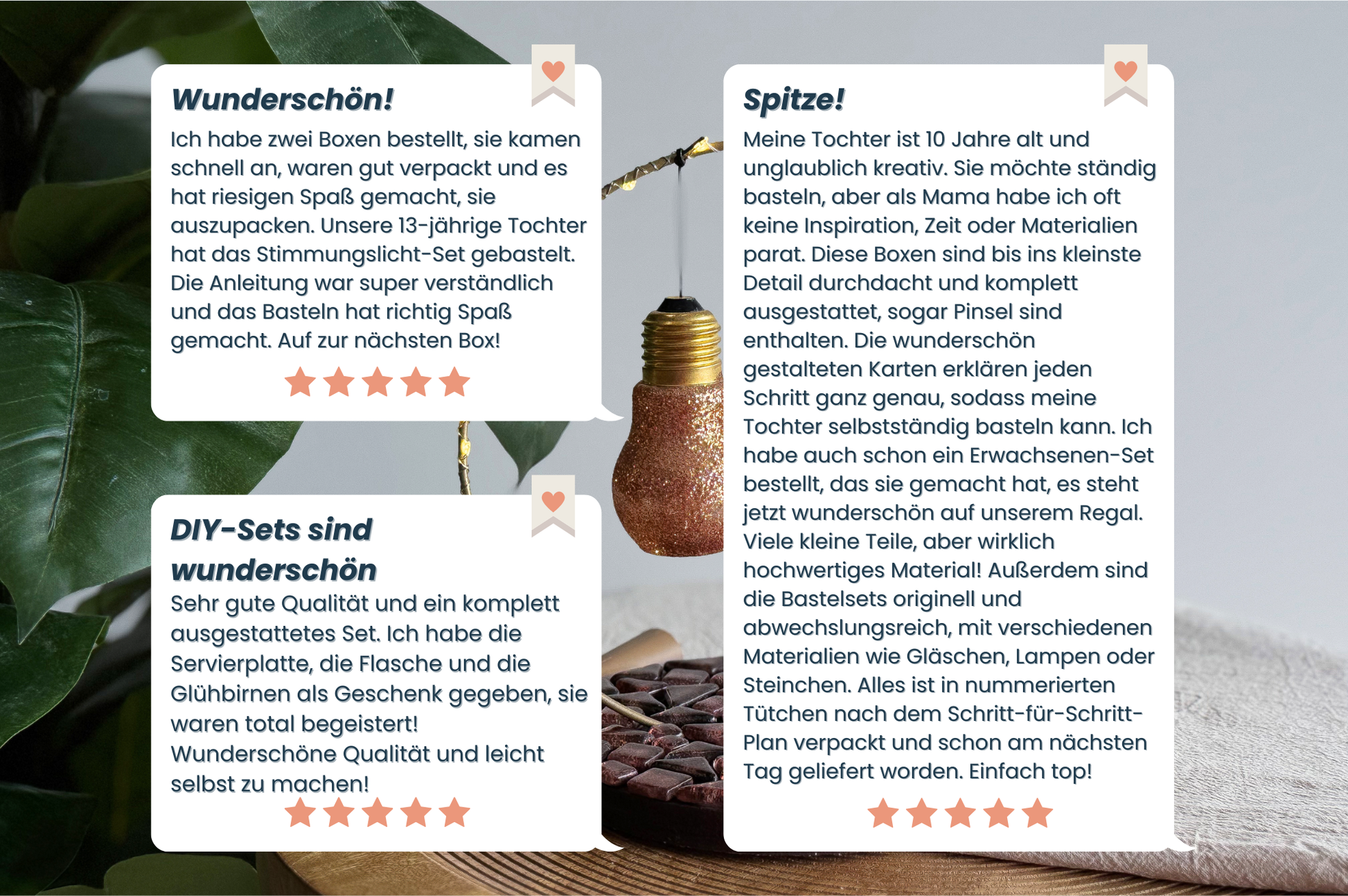 Bewertungen Bastelset Stimmungslicht