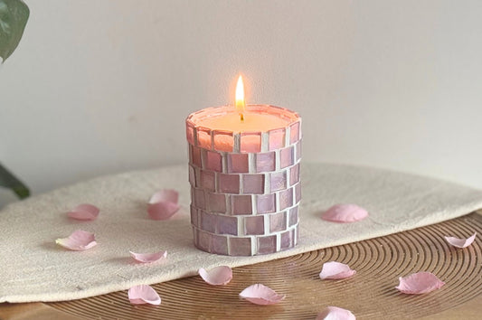 DIY-Bundle Teelichthalter mit Glasmosaik & Kerzensand inkl. Dochte