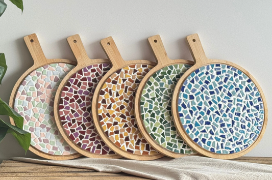 DIY Set Mosaik Runde Servierplatte in allen Farben