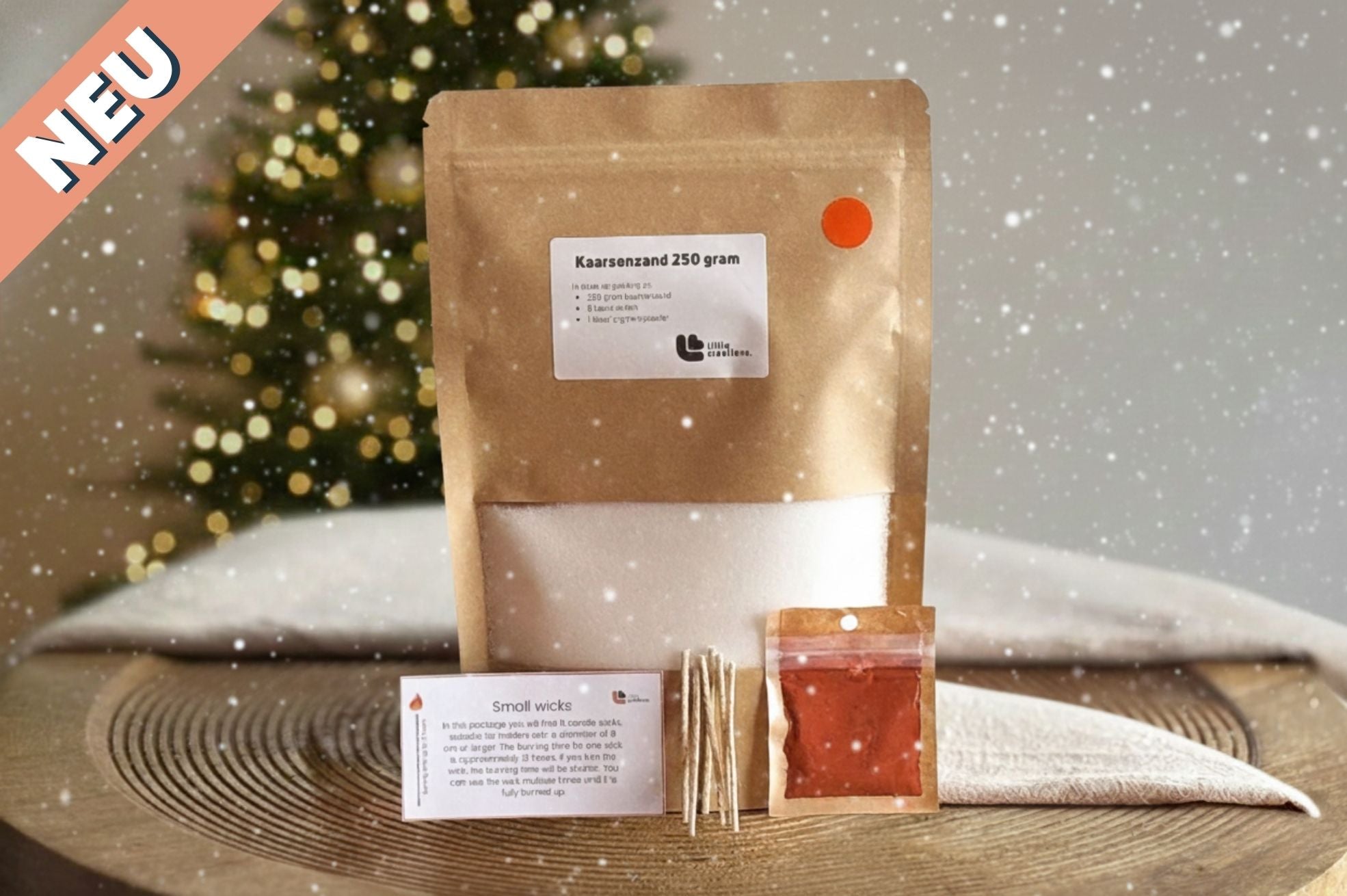 Kerzensand inkl. Dochte & Pigmentpulver