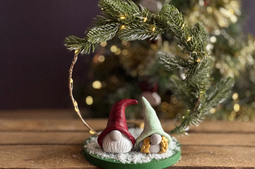 Bastelset Weihnachtsring mit Gnomen