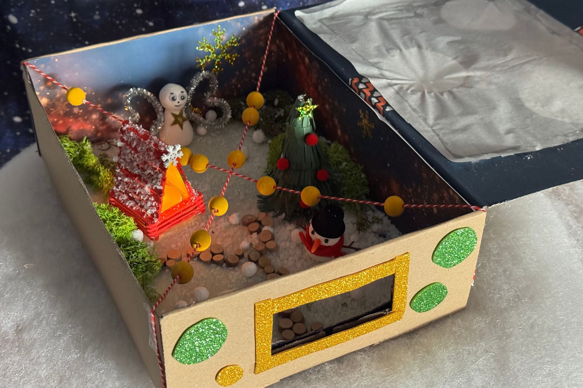 Bastelset Weihnachts-Diorama