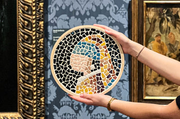 Mosaik Bastelset Mädchen mit dem Perlenohrring