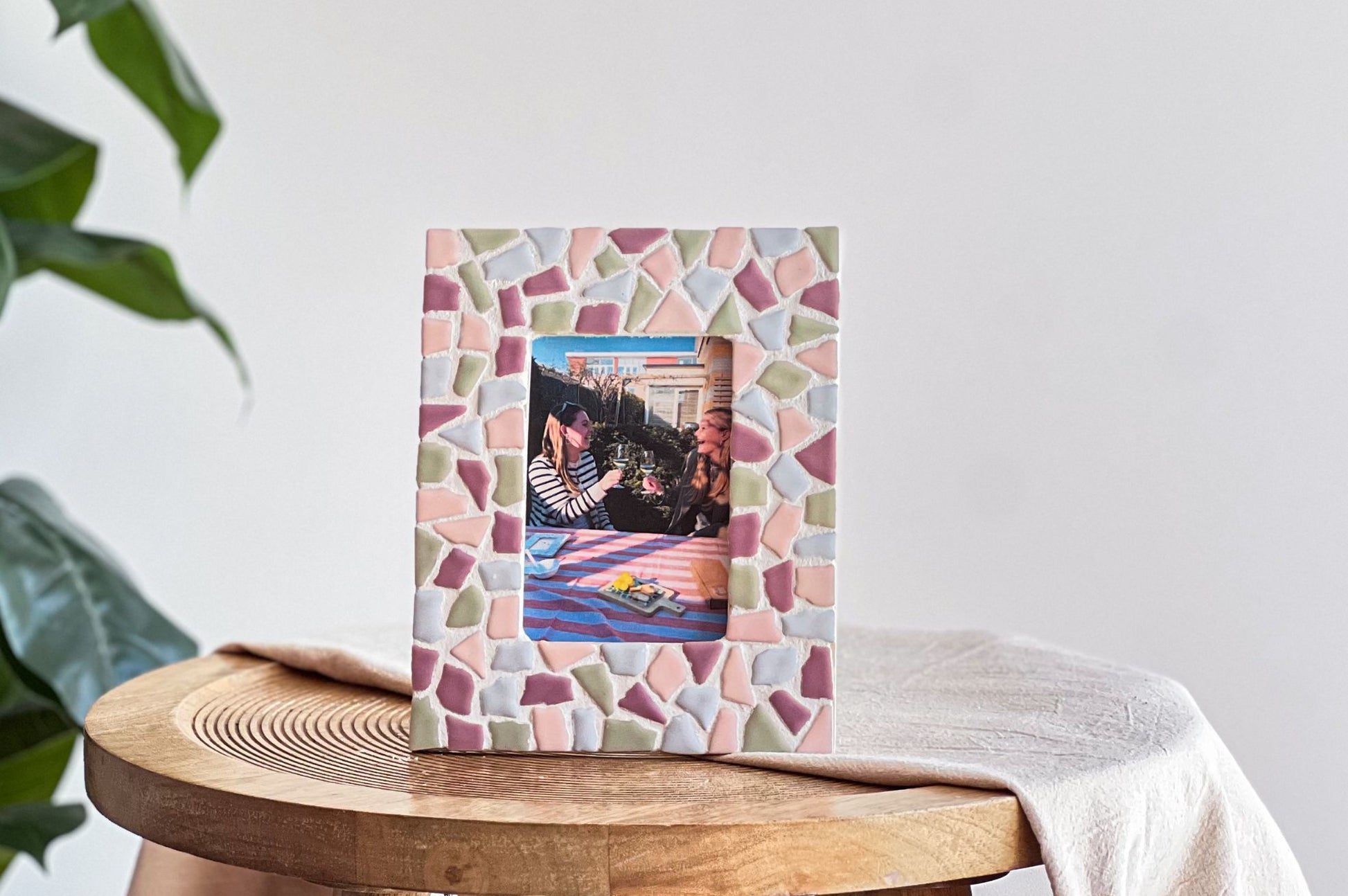 Mosaik Fotorahmen Pastell