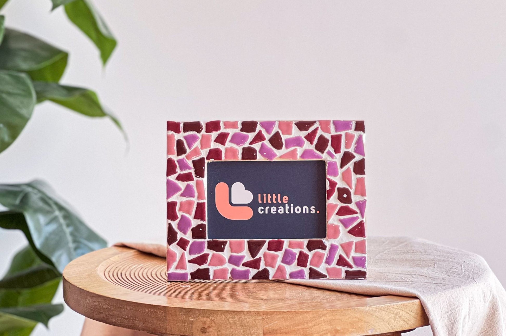 Mosaik Fotorahmen Rosa