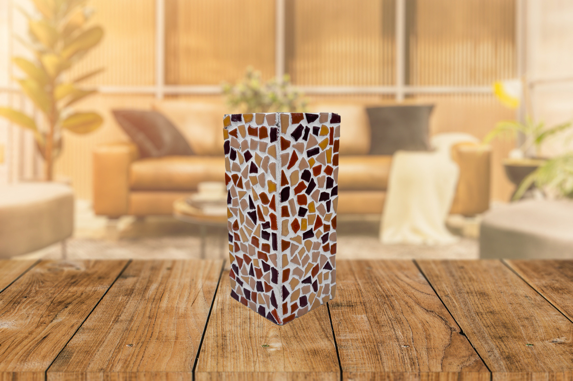 Mosaik Vase Sand