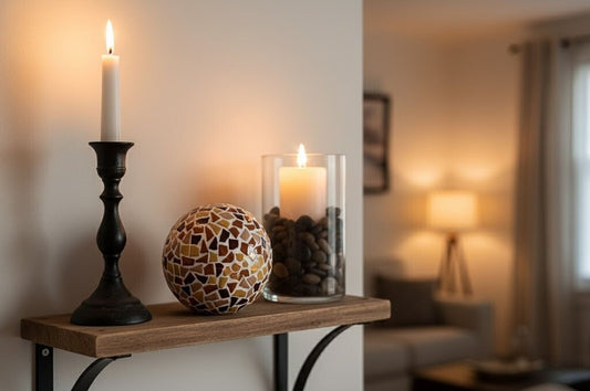 Bastelset Mosaikkugel beige interior