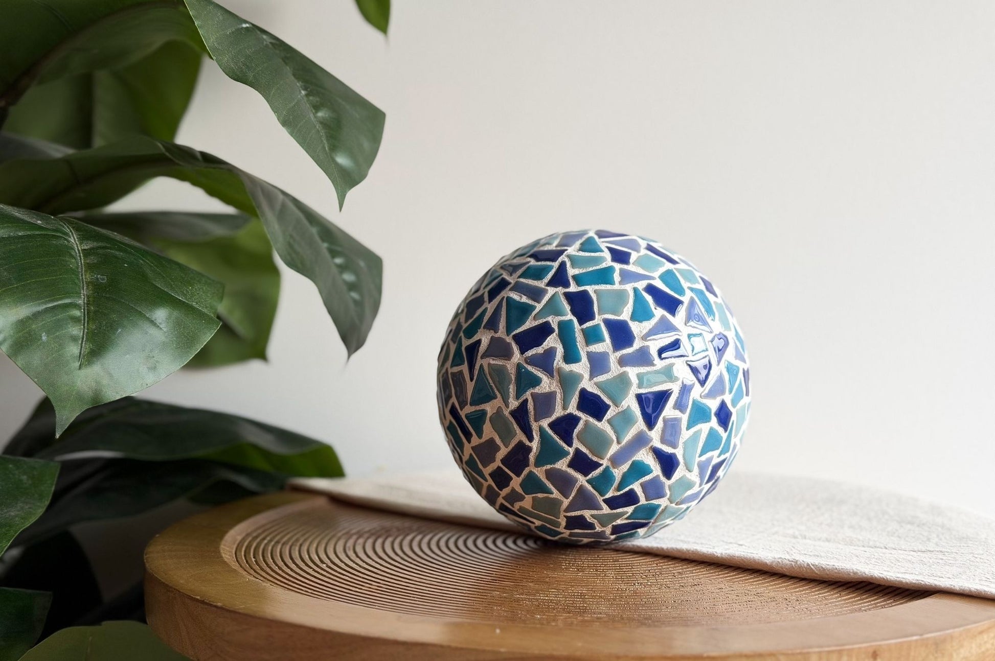 Bastelset Mosaikkugel blau