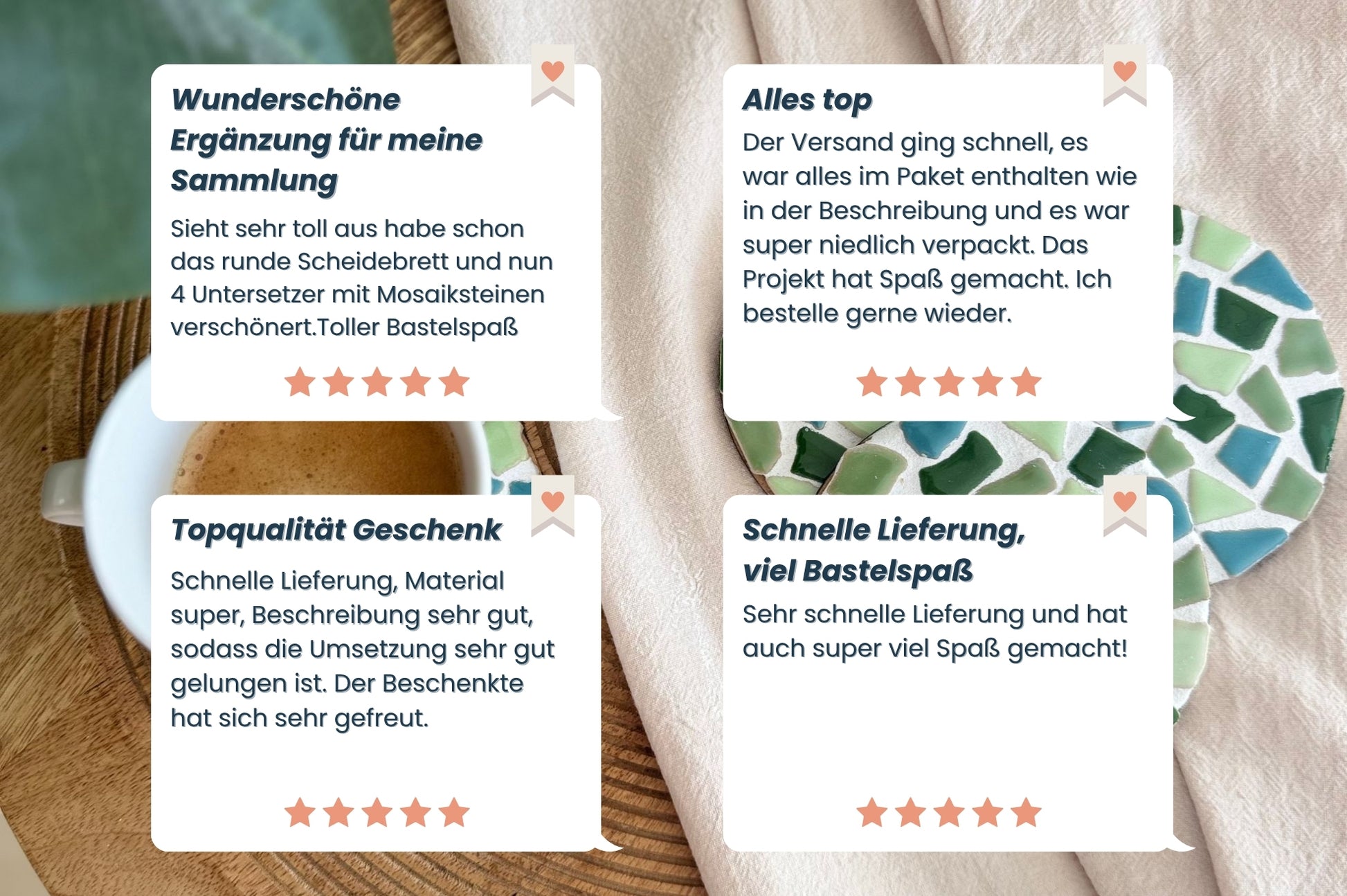 Kundenbewertungen zu den Untersetzern