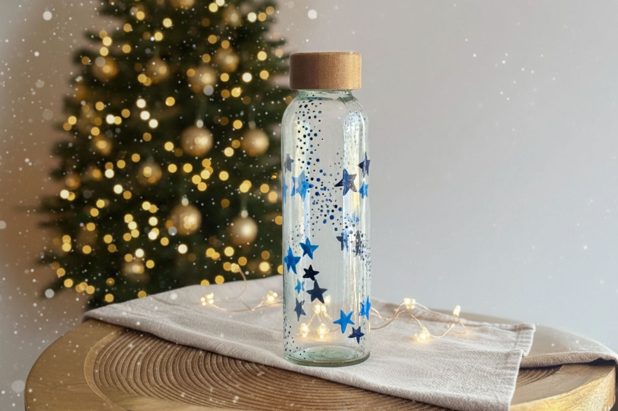 Bastelset Glas Wasserflasche – 1 Stück