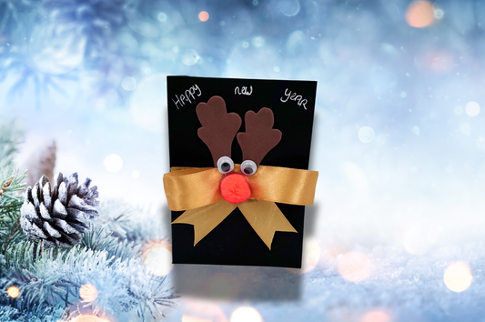 Weihnachtskart Mit Rentier 