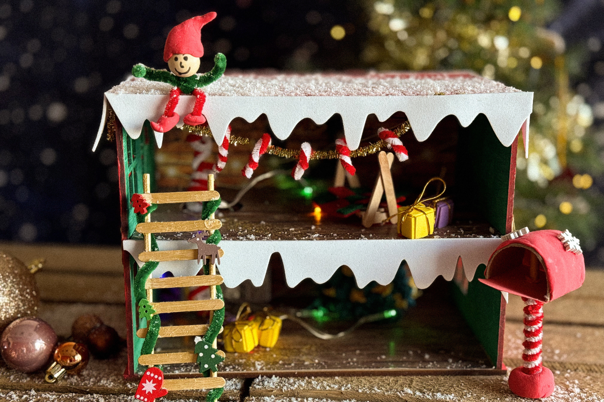 foto bastelset advent weihnachtshaus