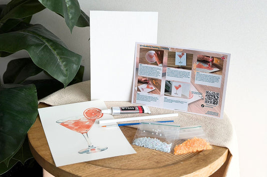 DIY Bedazzling Kit Cocktail – Leinwandbild