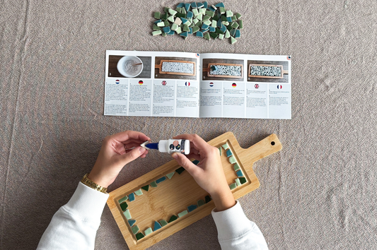 Kombiangebot Mosaik Bastelset Servierbrett & Untersetzer