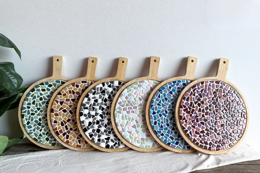 Mosaik Bastelset Runde Servierbrett