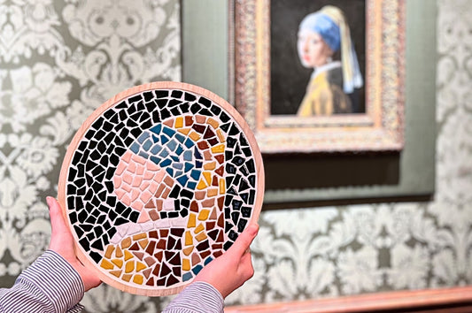 Mosaik Bastelset Mädchen mit dem Perlenohrring